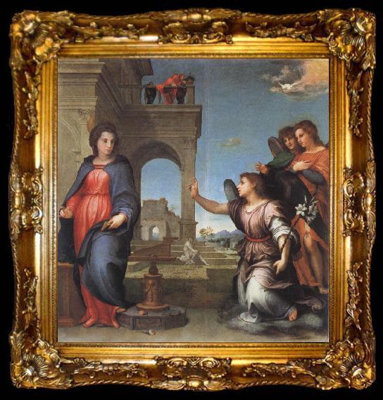 framed  Andrea del Sarto The Annunciation, ta009-2